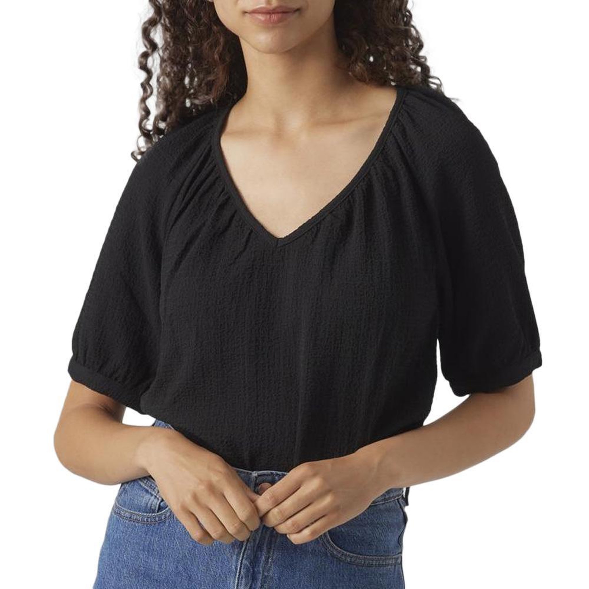 Vero Moda T-shirt Noir Femme Vero Moda Kassi