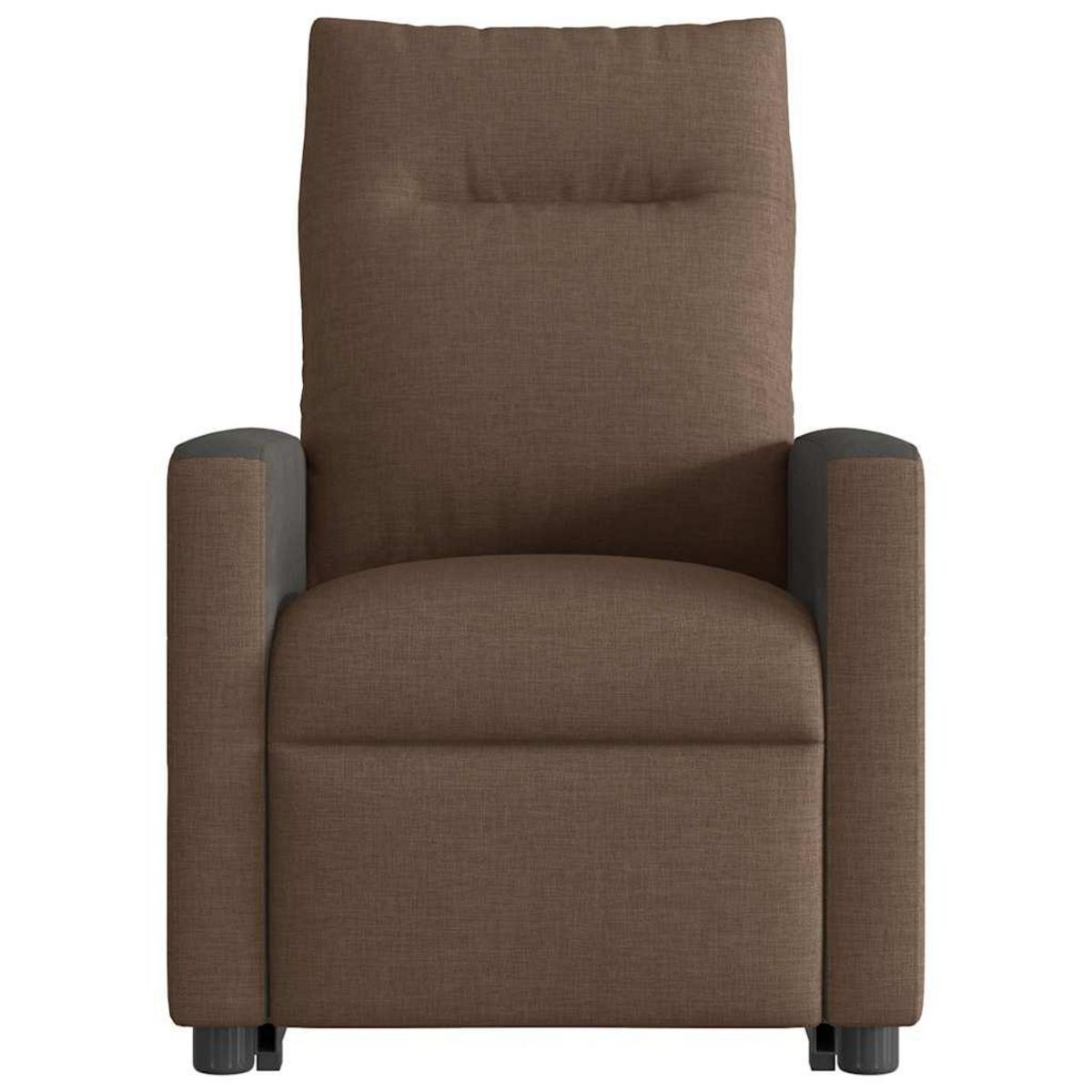 VIDAXL Fauteuil inclinable de massage electrique Marron Tissu