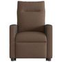 Voir la diapositive 5 : VIDAXL Fauteuil inclinable de massage electrique Marron Tissu