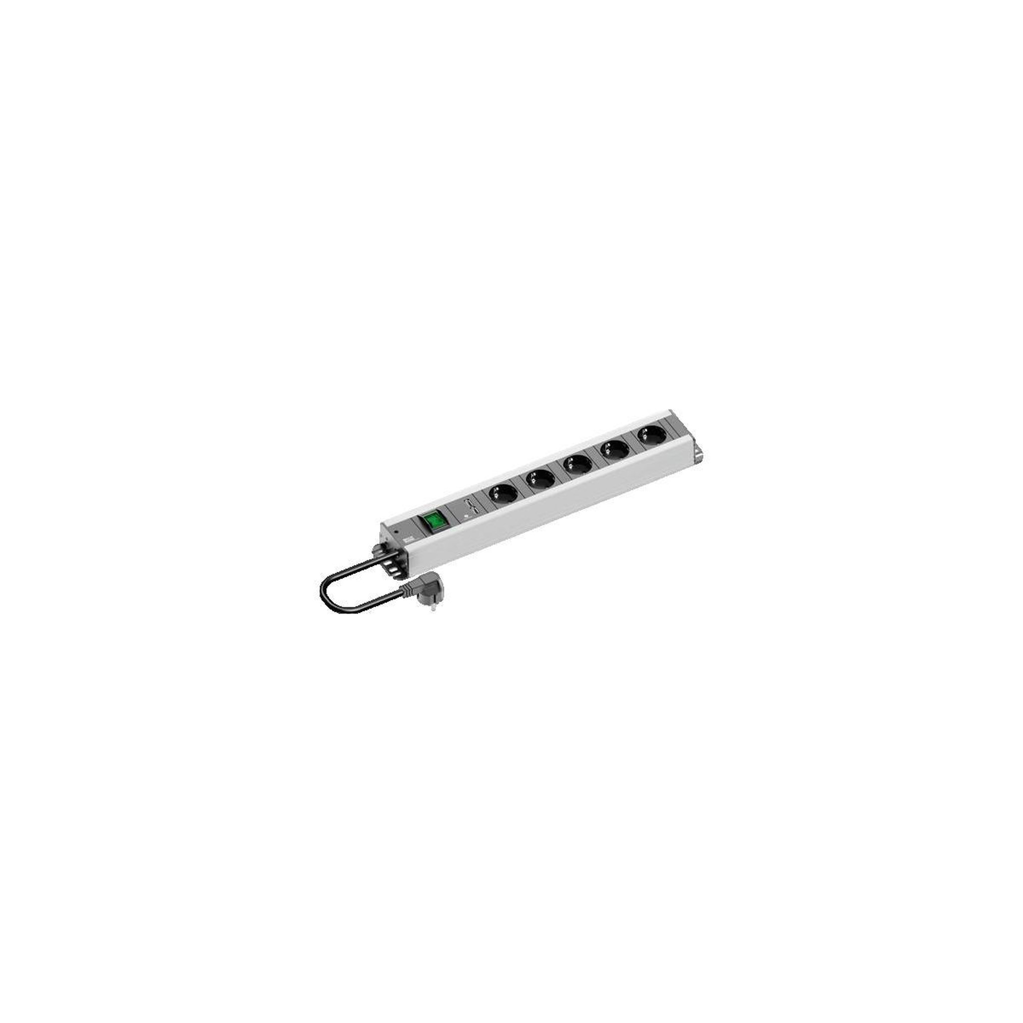 Bachmann Multiprise Bachmann Multiprise Pro double chargeur USB argenté