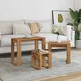 Voir la diapositive 3 : VIDAXL Tables gigognes 3 pcs chene artisanal bois d'ingenierie