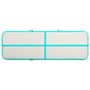 Voir la diapositive 4 : VIDAXL Tapis gonflable de gymnastique avec pompe 400x100x15cm PVC Vert