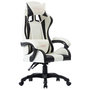Voir la diapositive 1 : VIDAXL Fauteuil de jeux video Blanc Similicuir