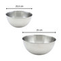 Voir la diapositive 3 : Fackelmann Set de 2 bols à mixer en inox 20,5 et 25 cm Fackelmann Basic