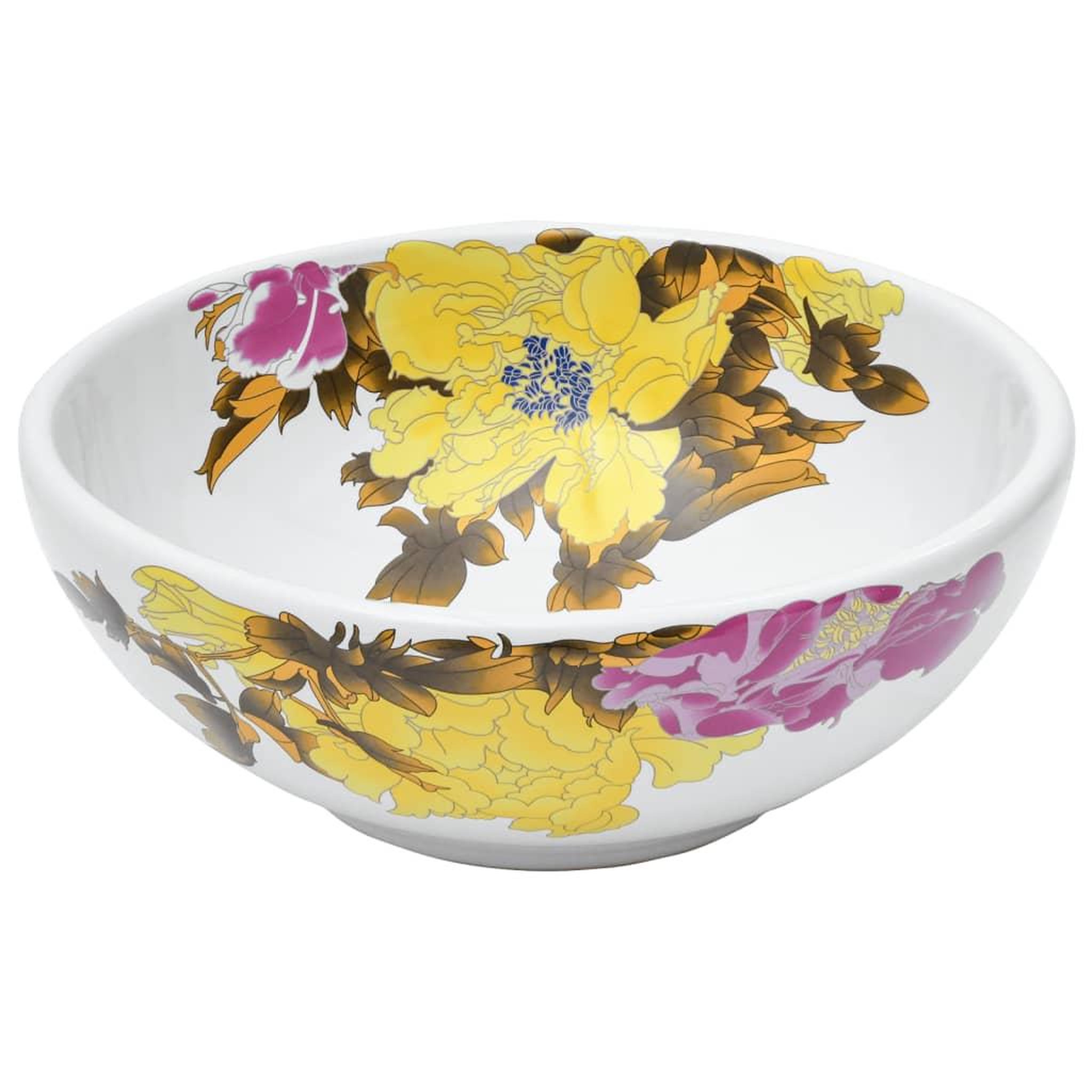 Voir la diapositive 3 : VIDAXL Vasque a poser multicolore rond Φ41x14 cm ceramique