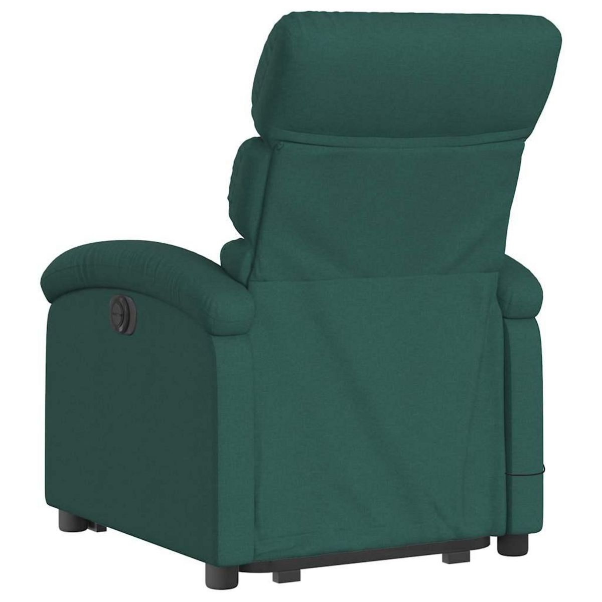 VIDAXL Fauteuil inclinable de massage Vert fonce Tissu