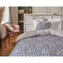 Voir la diapositive 1 : ACTUEL Parure housse de couette en microfibre motif floral VIOLETTE