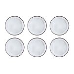 BJORN Assiette IRIS Ø26cm - 6 pièces - Blanc ivoire