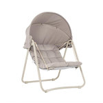 SOBUY Chaise Suspendue Lounge Gris 126x108x163cm OGS62-MI