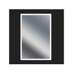 CENTRALE BRICO Miroir Non Lumineux Encadré Rectangulaire L.40 X L.60 Cm Arica Blanc