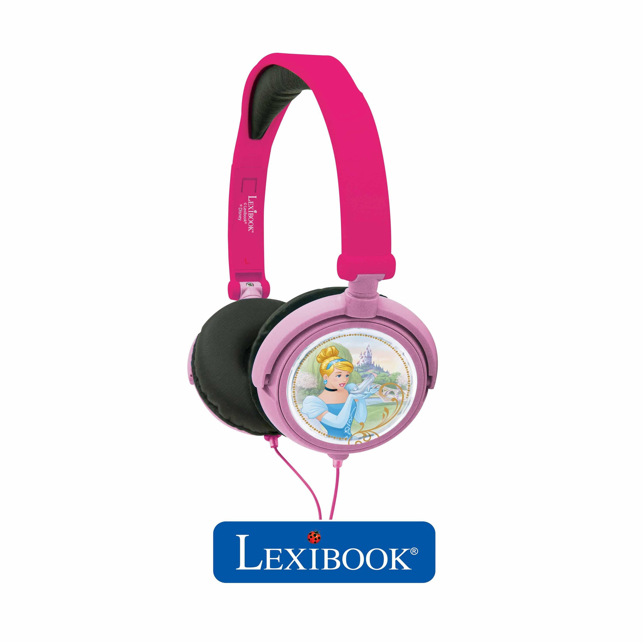 Voir la diapositive 4 : Lexibook Casque stéréo filaire pliable avec limitation de volume d'écoute Disney Princesses