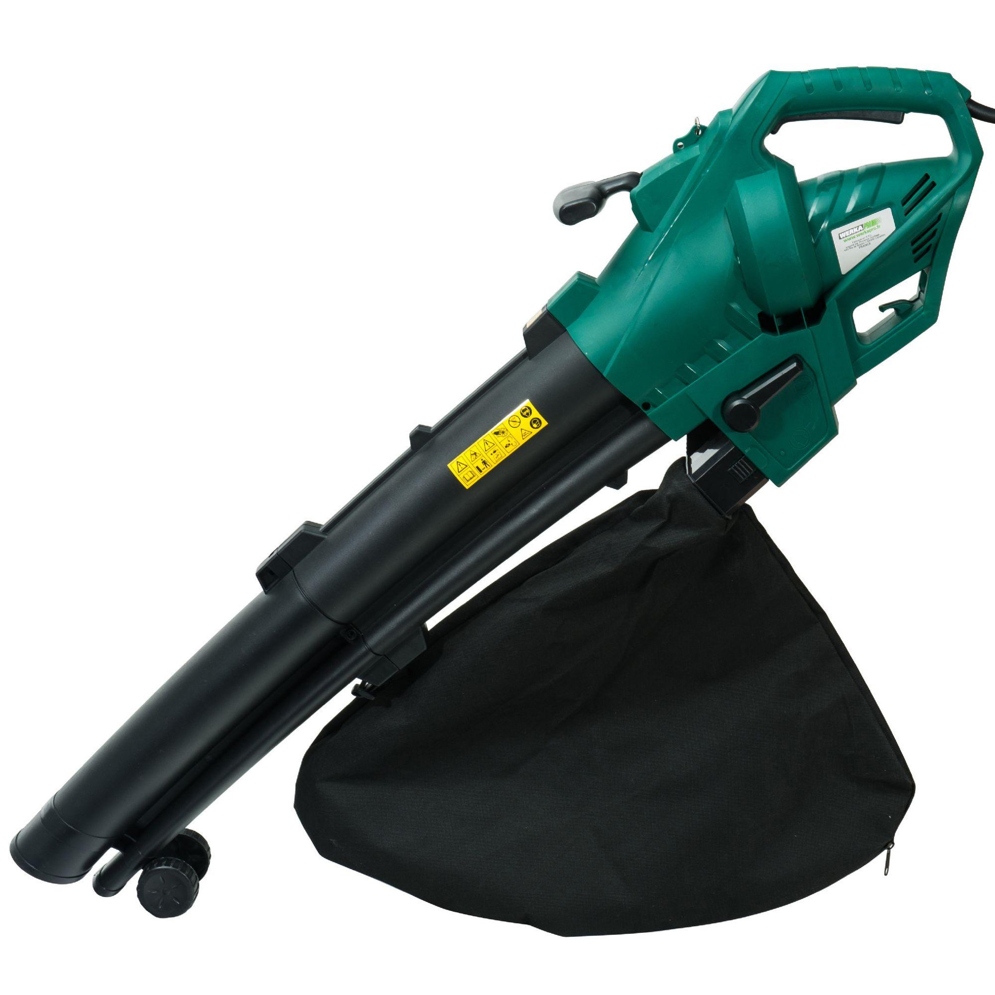 Voir la diapositive 5 : WERKAPRO Aspirateur souffleur broyeur  de feuilles werka pro 3000w