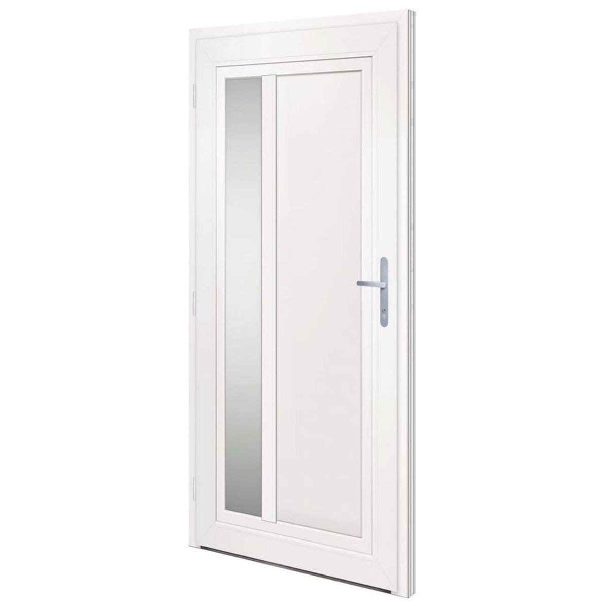 VIDAXL Porte d'entree Blanc 98x200 cm PVC