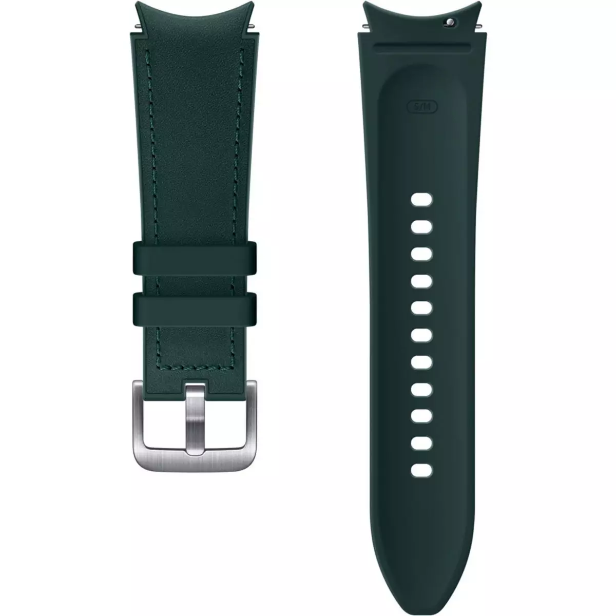 Samsung Bracelet Galaxy Watch4/5 Cuir 115mm vert