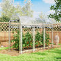 Voir la diapositive 6 : OUTSUNNY Serre à tomates - serre tunnel - 8 portes déroulantes - transparent