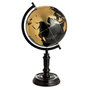 Voir la diapositive 1 : Paris Prix Globe sur Pied Déco  Bicolore  41cm Noir & Or