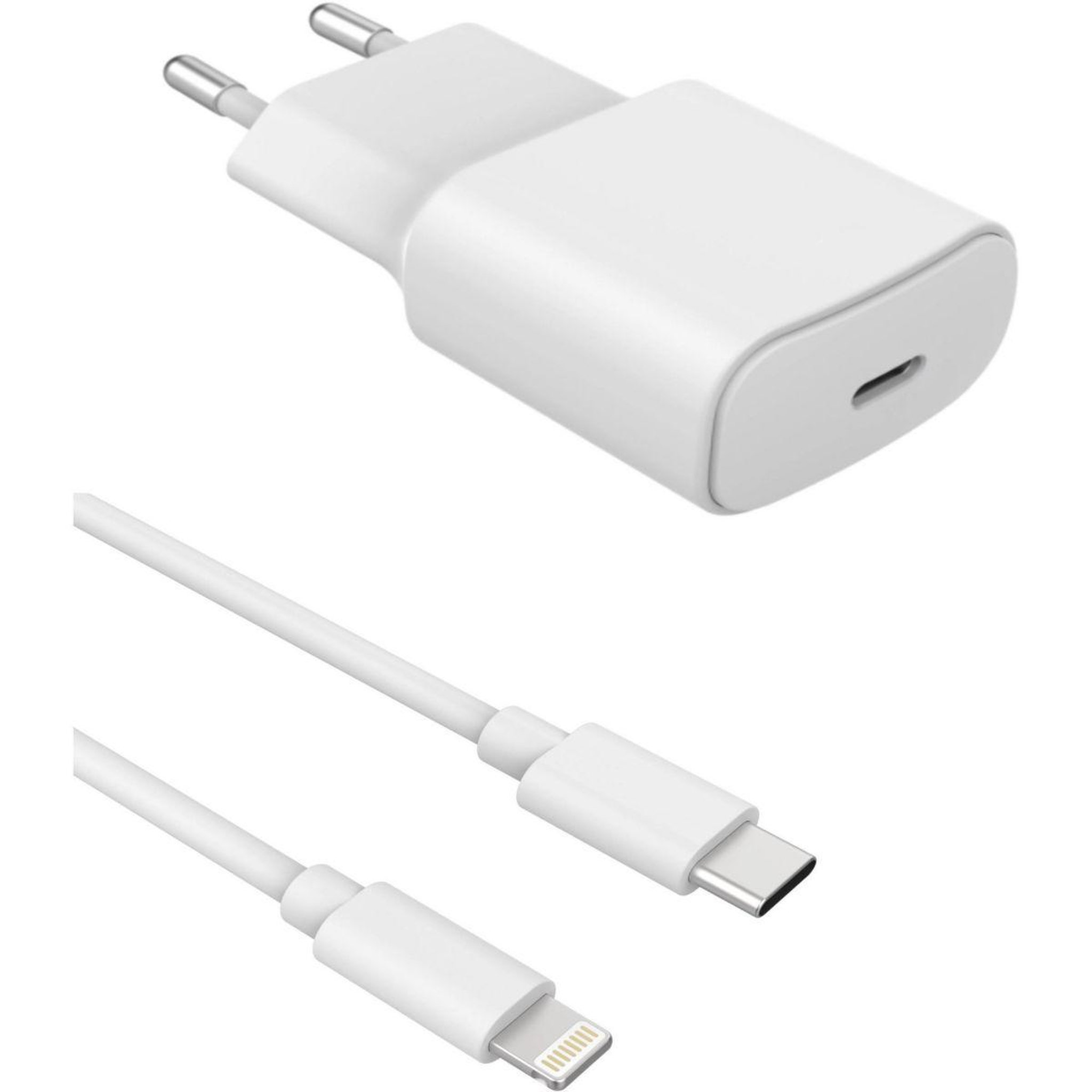 ESSENTIEL B Chargeur + câble 20w powerdelivery usb-c + câble 1m