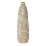 Voir la diapositive 1 : Paris Prix Vase Fin en Grès  Dune  45cm Beige & Blanc