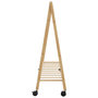 Voir la diapositive 5 : VIDAXL Porte vêtements et étagères et roulettes 106x34x106,5cm bambou