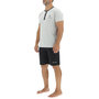 Voir la diapositive 3 : PIERRE CARDIN Ensemble Pyjama court homme en coton uni col boutonné & Logo poitrine