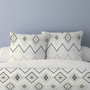 Voir la diapositive 2 : Dourev Housse de couette 260x240 AZTECA + 2 taies 100% coton