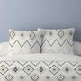 Voir la diapositive 2 : Dourev Housse de couette 260x240 AZTECA + 2 taies 100% coton