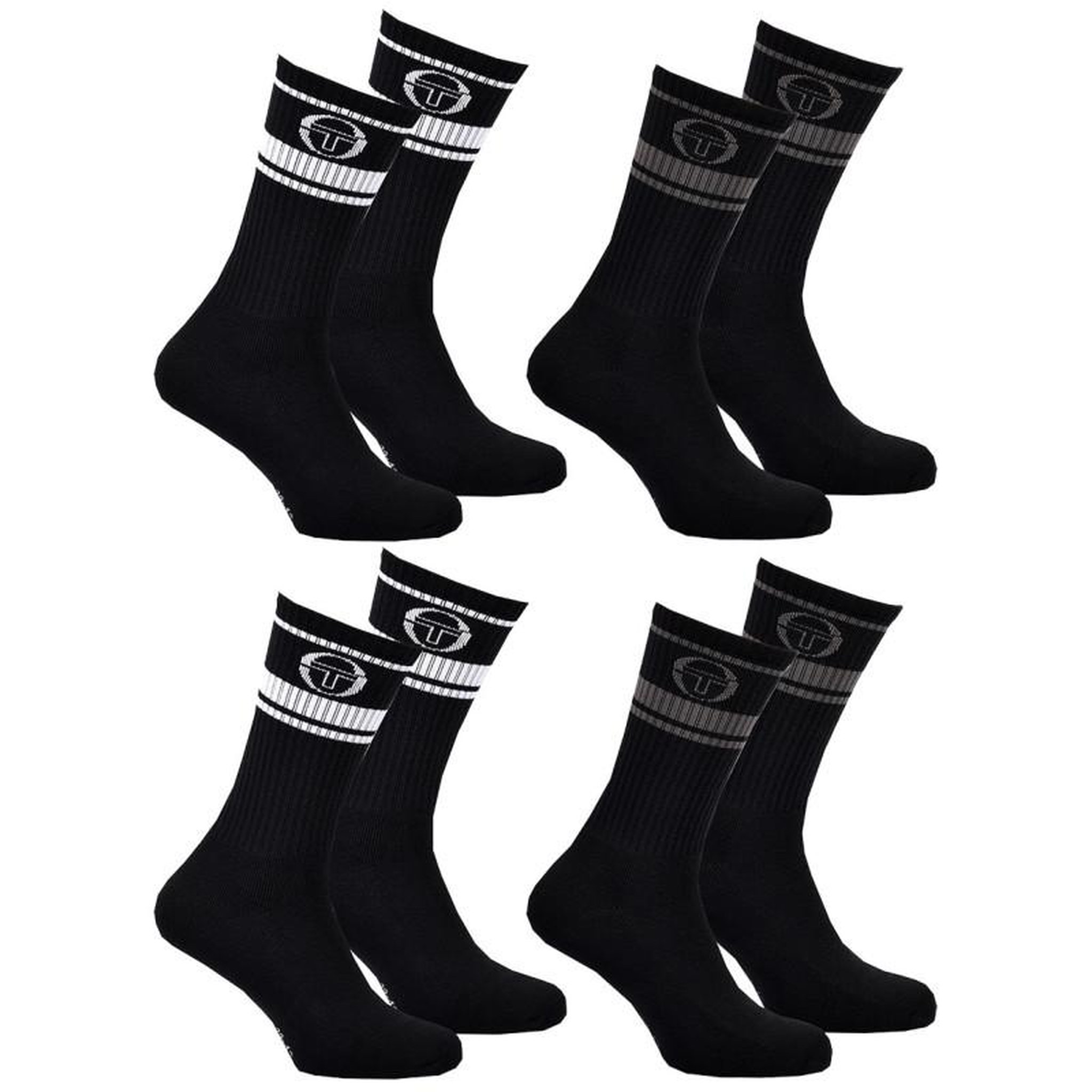 Voir la diapositive 1 : SERGIO TACCHINI Chaussettes TENNIS SERGIO TACCHINI Lot de 4 Paires