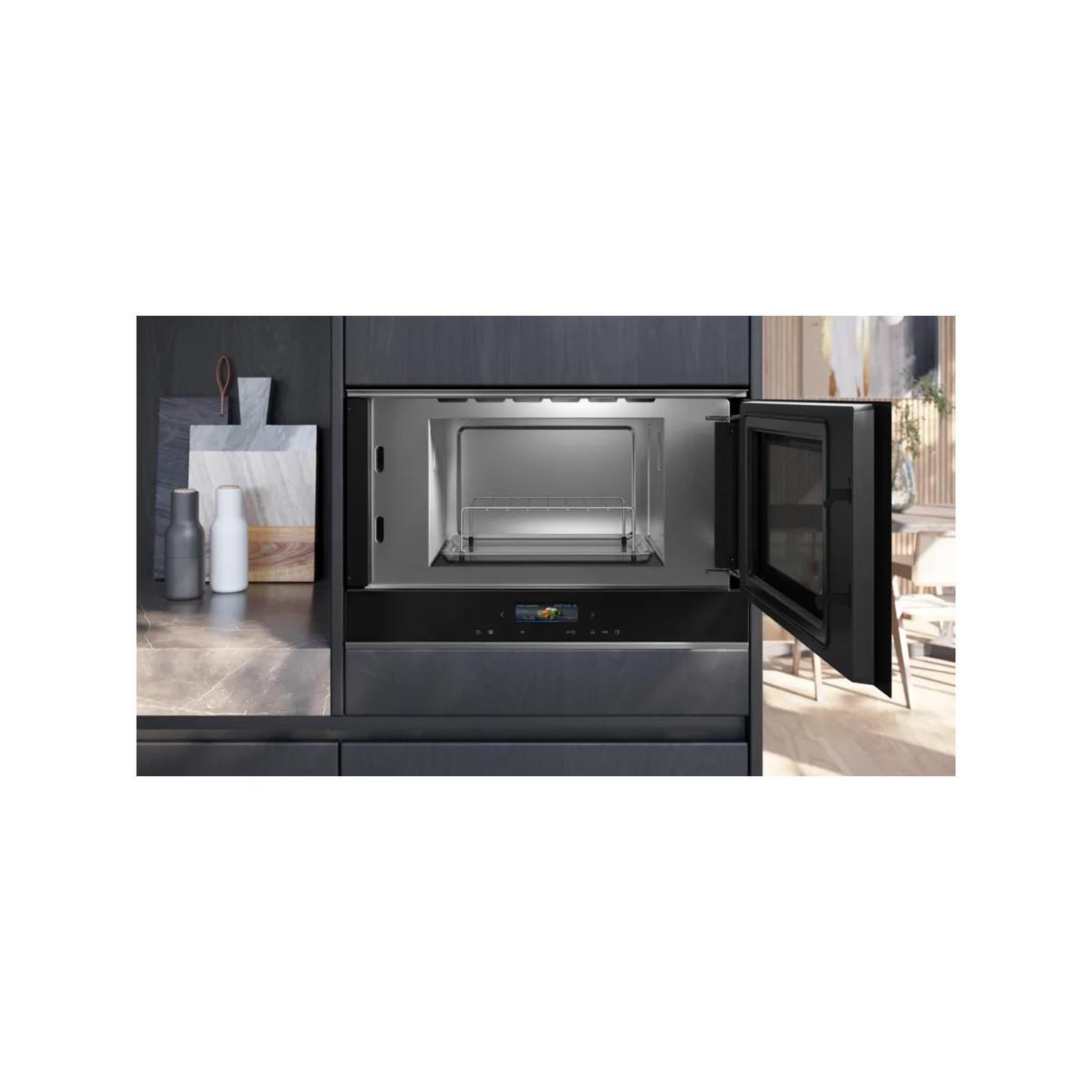 Voir la diapositive 3 : Siemens Siemens iQ700 BE732R1B1 micro-onde Noir Micro-onde combiné Intégré 21 L 900 W