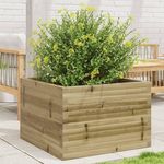 VIDAXL Jardiniere 70x70x46 cm bois de pin impregne