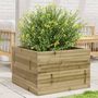 Voir la diapositive 1 : VIDAXL Jardiniere 70x70x46 cm bois de pin impregne