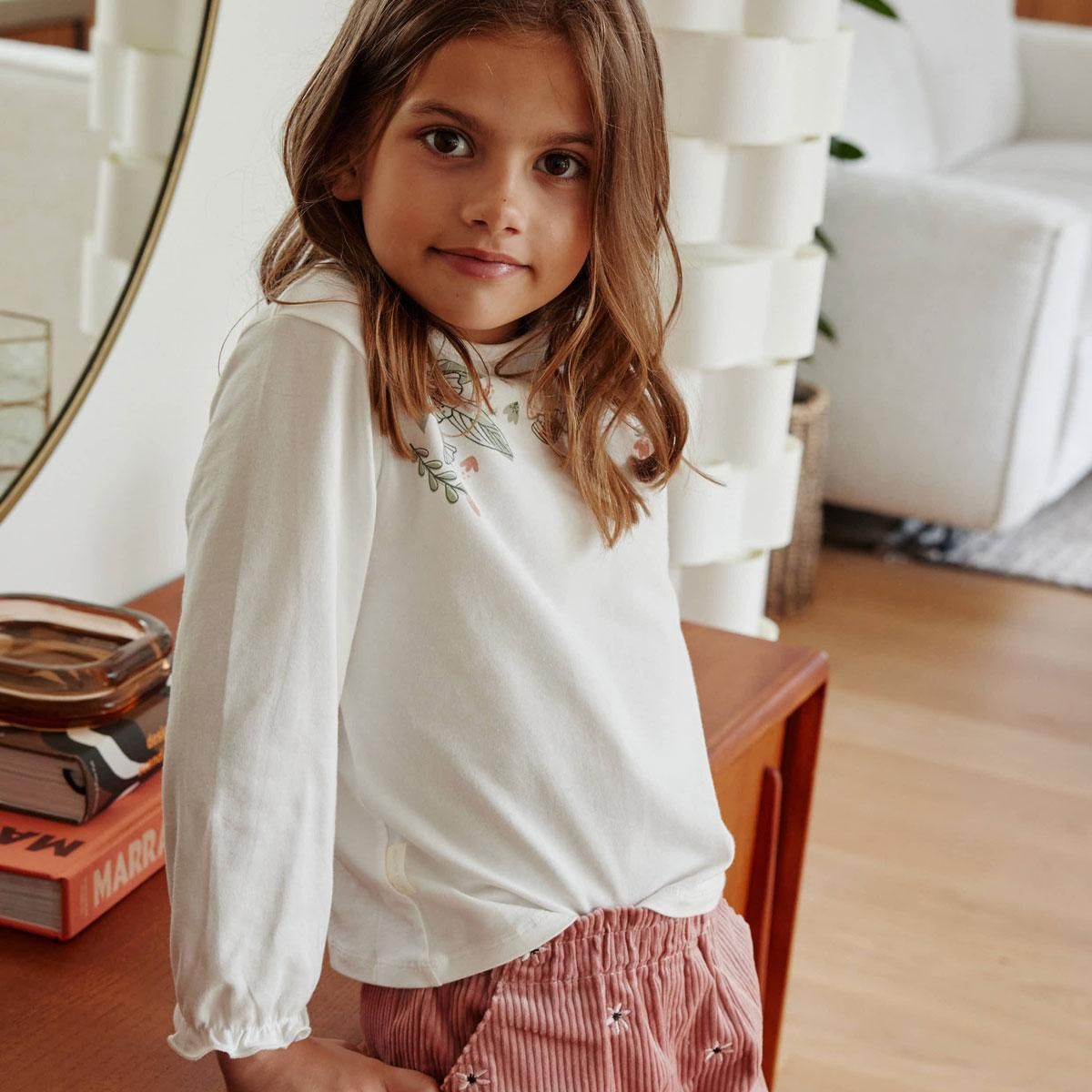 Petit Béguin T-shirt bébé manches longues écru Lily