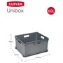Voir la diapositive 6 : CURVER Curver Boîte de rangement Unibox XL 60 L Gris