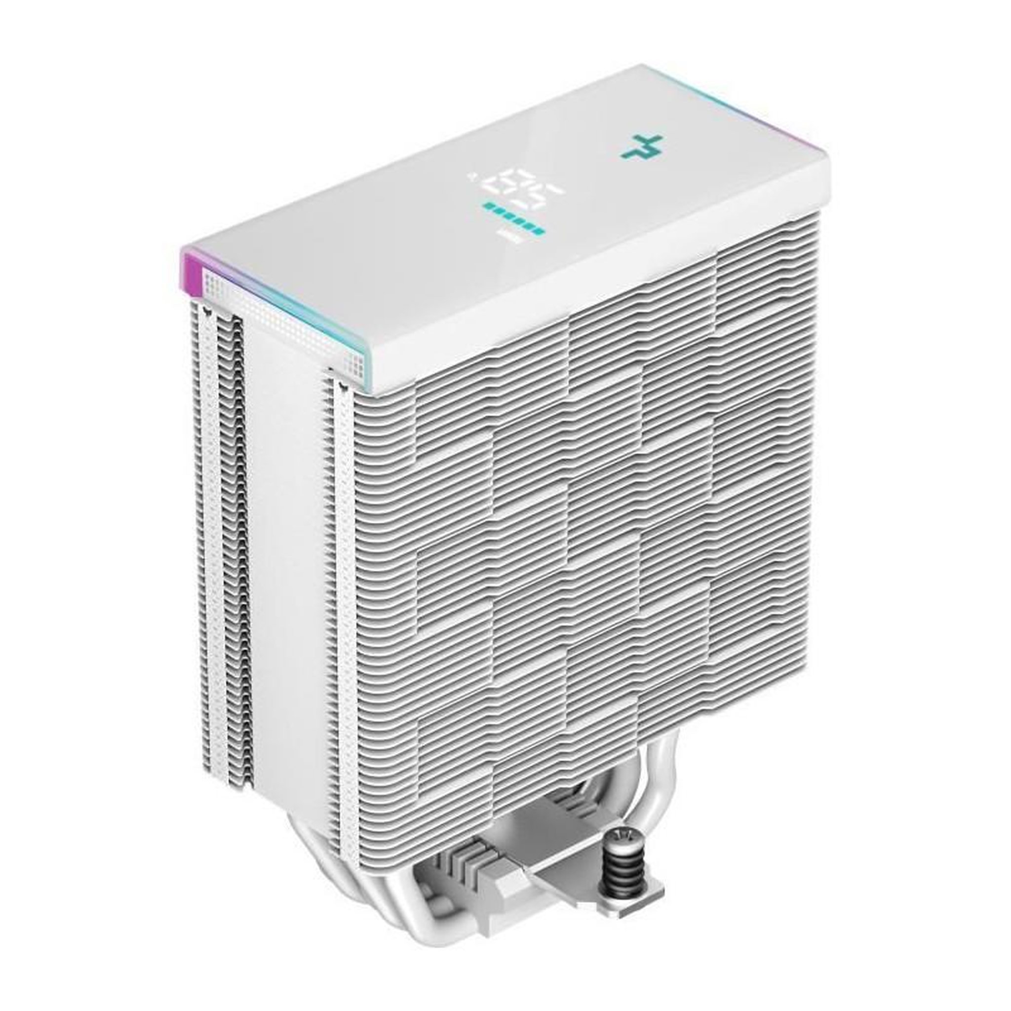 Voir la diapositive 5 : Deepcool DEEPCOOL - AK500S Digital (Blanc) - Ventirad CPU - 1x120mm - ARGB - Afficheur Digital