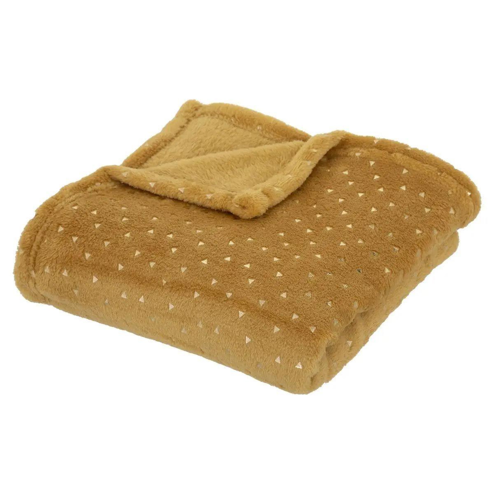 Atmosphera Kids Plaid flanelle enfant  berlingot  75x100cm ocre