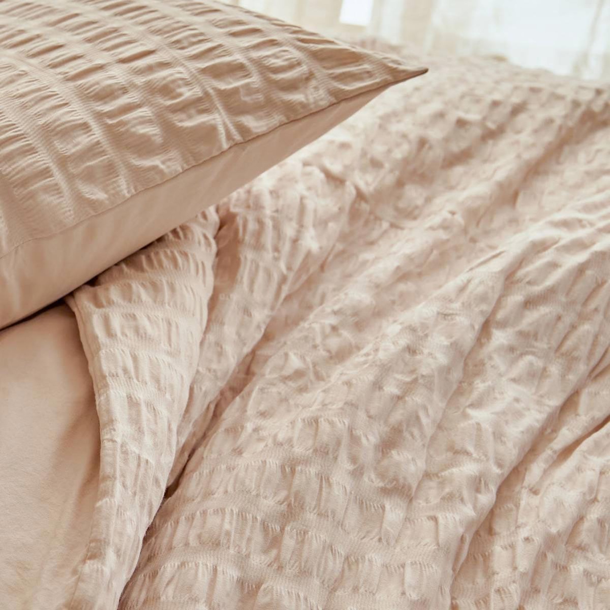 Voir la diapositive 4 : ATMOSPHERA Parure de lit 3 pièces  irhia  240x220cm beige