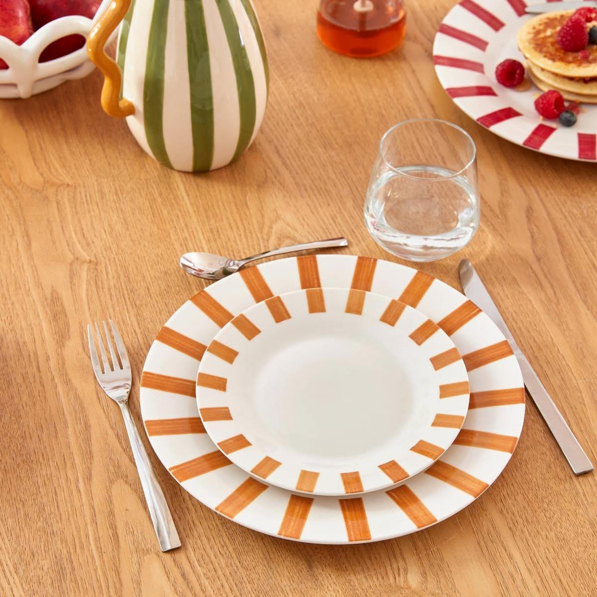 Voir la diapositive 3 : SECRET DE GOURMET Lot de 6 assiettes creuses  cheri  20cm ocre