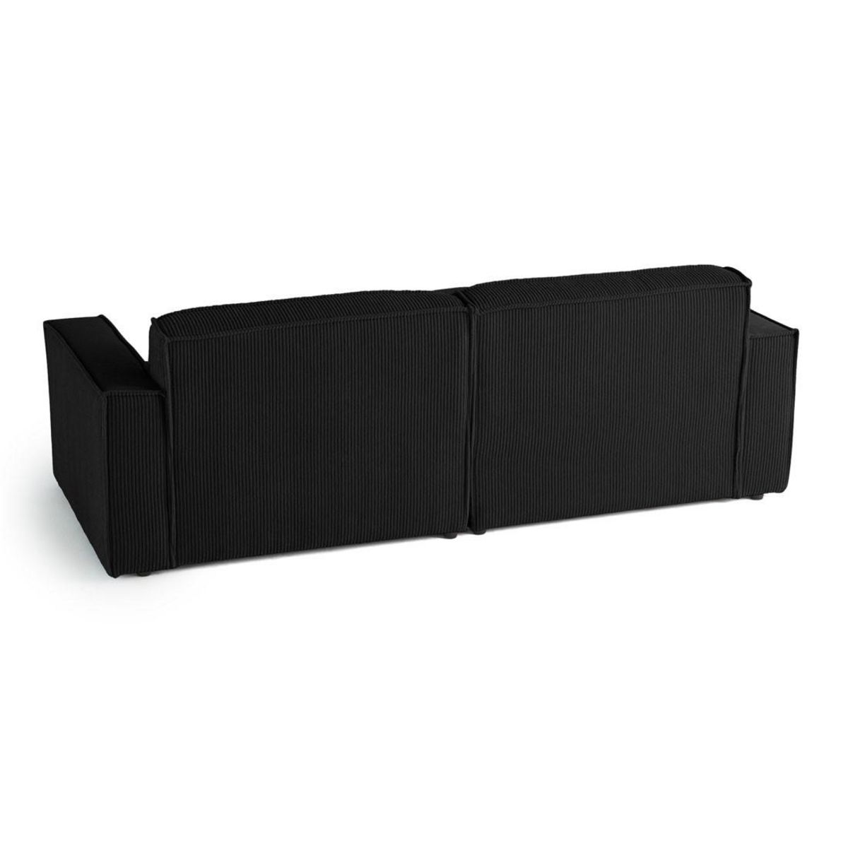 LISA DESIGN Spiaggia - canapé d'angle gauche - 4 places - en velours côtelé