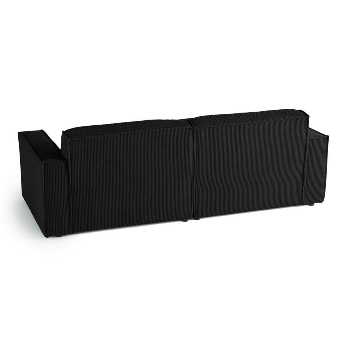 LISA DESIGN Spiaggia - canapé d'angle gauche - 4 places - en velours côtelé