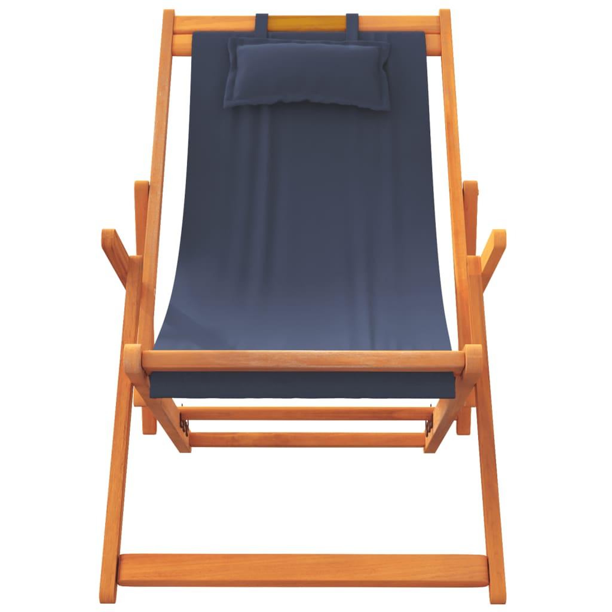 Voir la diapositive 4 : VIDAXL Chaises de plage pliables lot de 2 bleu tissu
