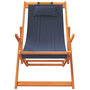 Voir la diapositive 4 : VIDAXL Chaises de plage pliables lot de 2 bleu tissu