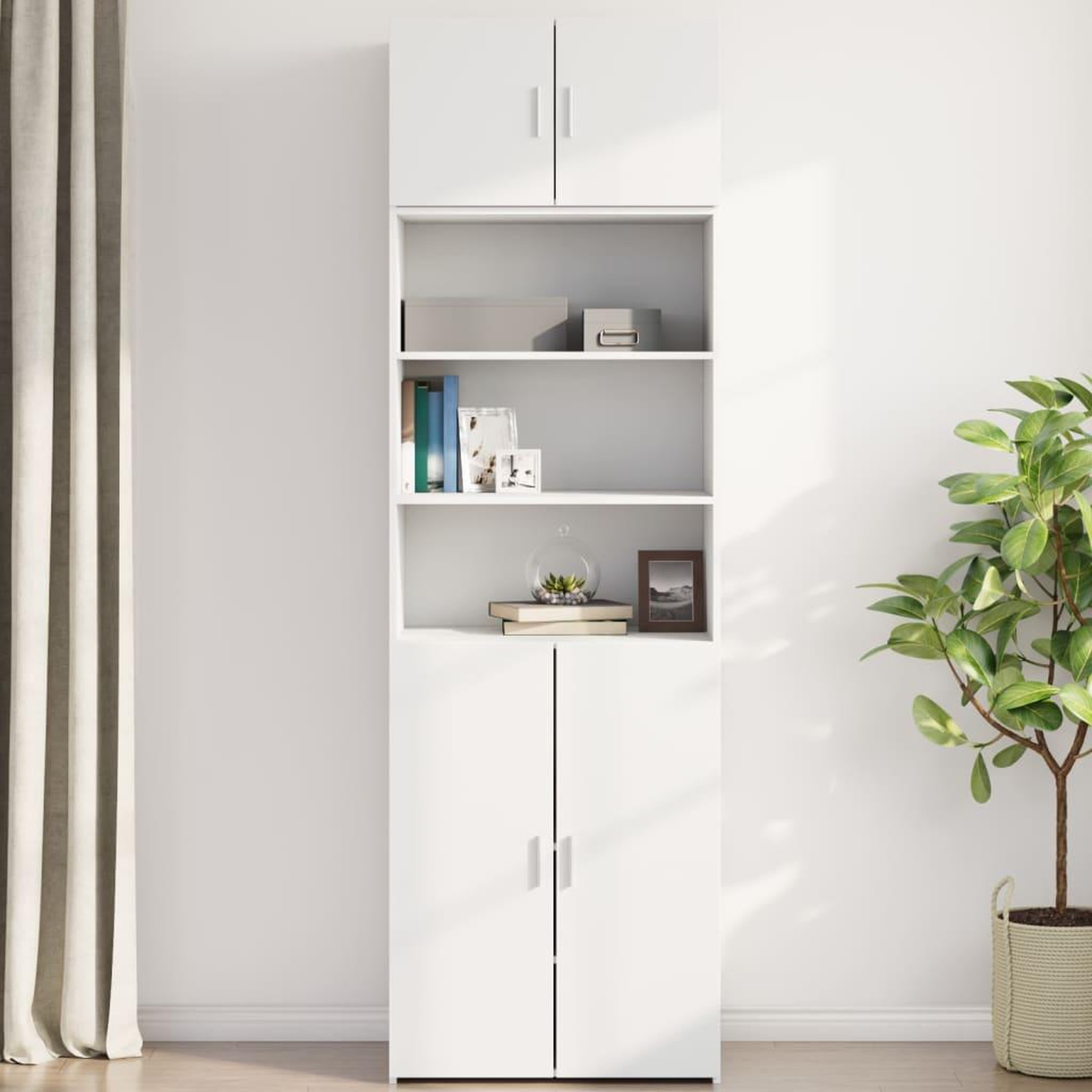 Voir la diapositive 3 : VIDAXL Armoire murale blanc 70x42,5x40 cm bois d'ingenierie