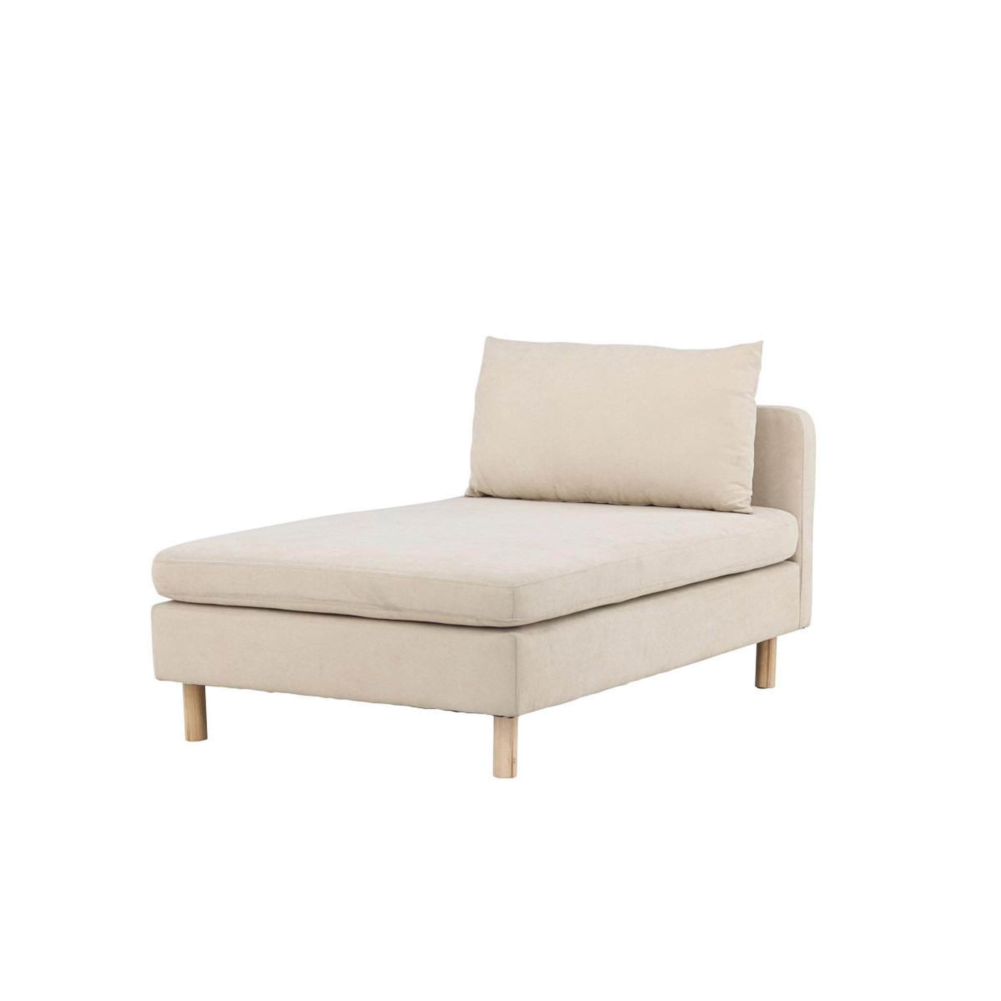 Voir la diapositive 3 : Paris Prix Module de canapé méridienne  zero  152cm beige