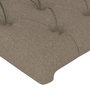 Voir la diapositive 4 : VIDAXL Tete de lit Taupe 90x7x78/88 cm Tissu