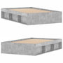 Voir la diapositive 4 : VIDAXL Cadre de lit sans matelas gris beton 120x200 cm