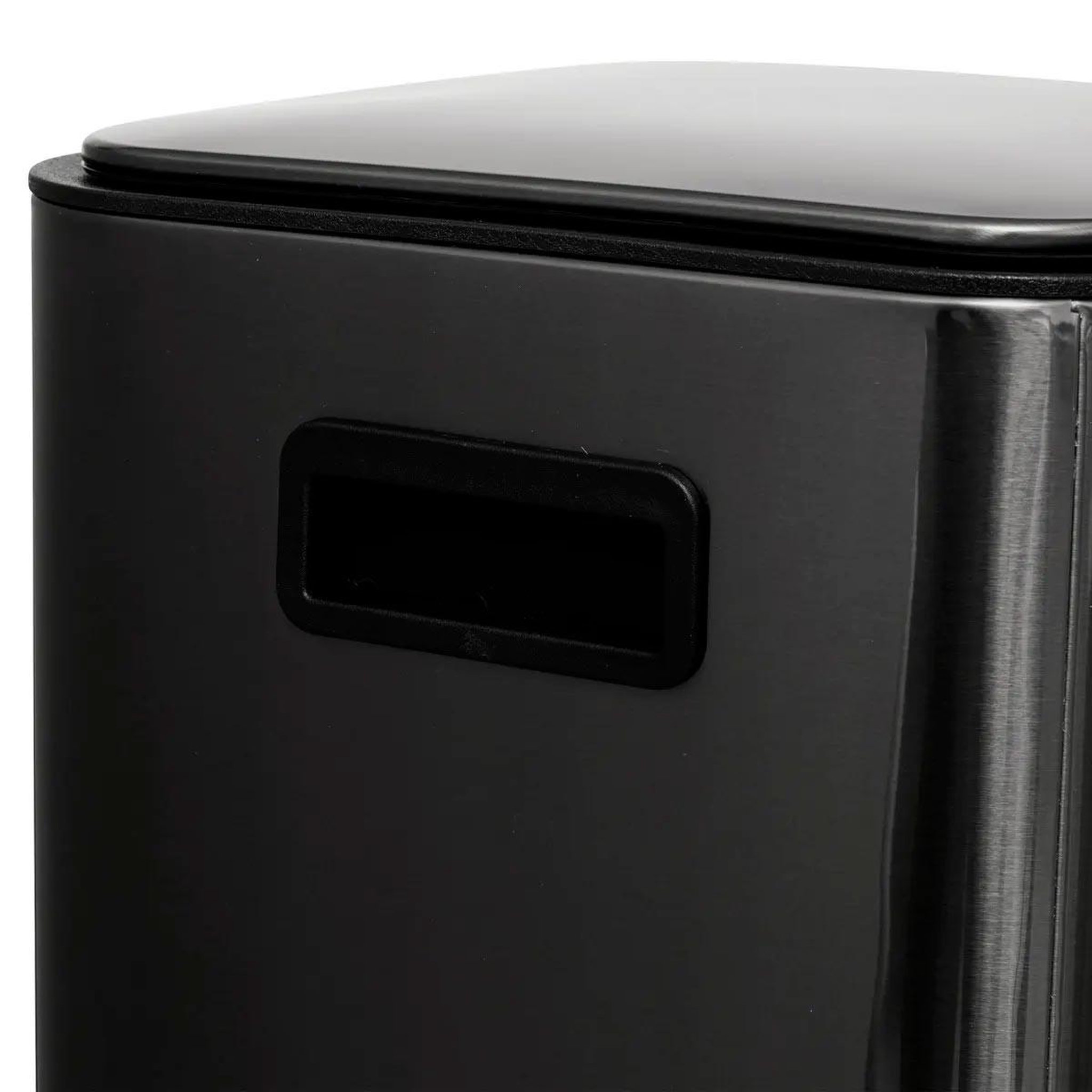 Voir la diapositive 5 : FIVE Poubelle de cuisine à pédale en métal  delta  30l carbonne