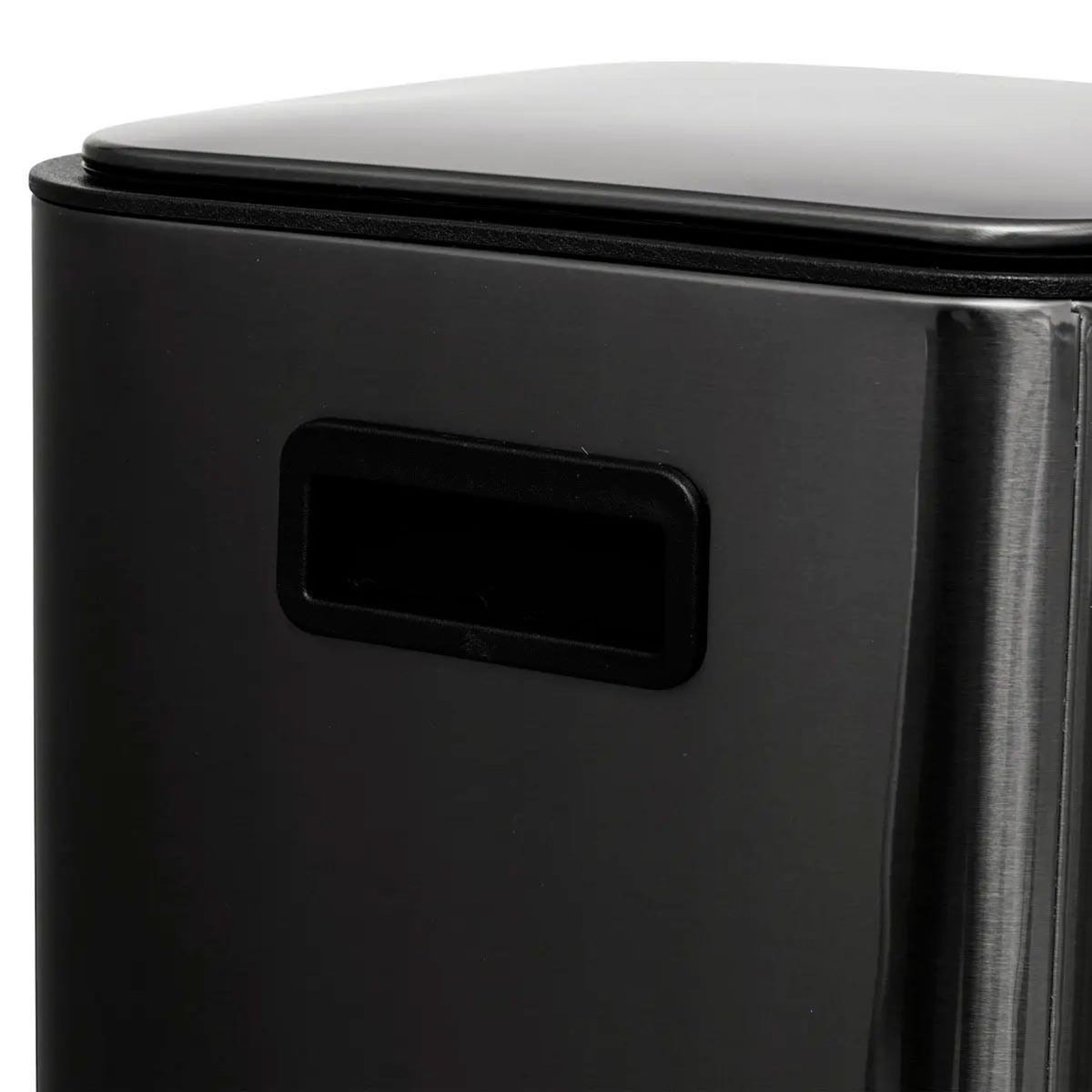 FIVE Poubelle de Cuisine à Pédale en Métal  Delta  30L Carbonne