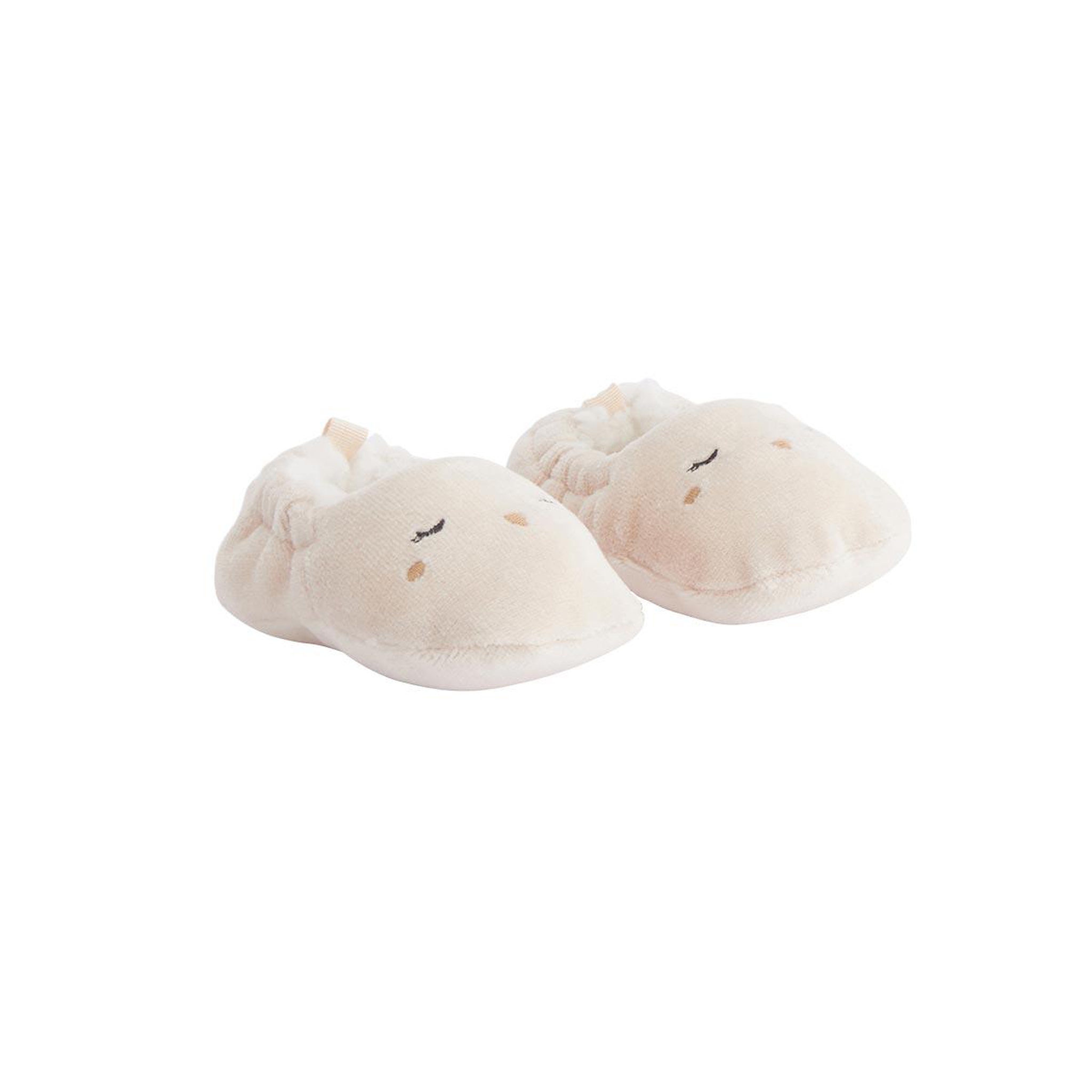 Petit Béguin Chaussons bébé Perle. Coloris disponibles : Beige