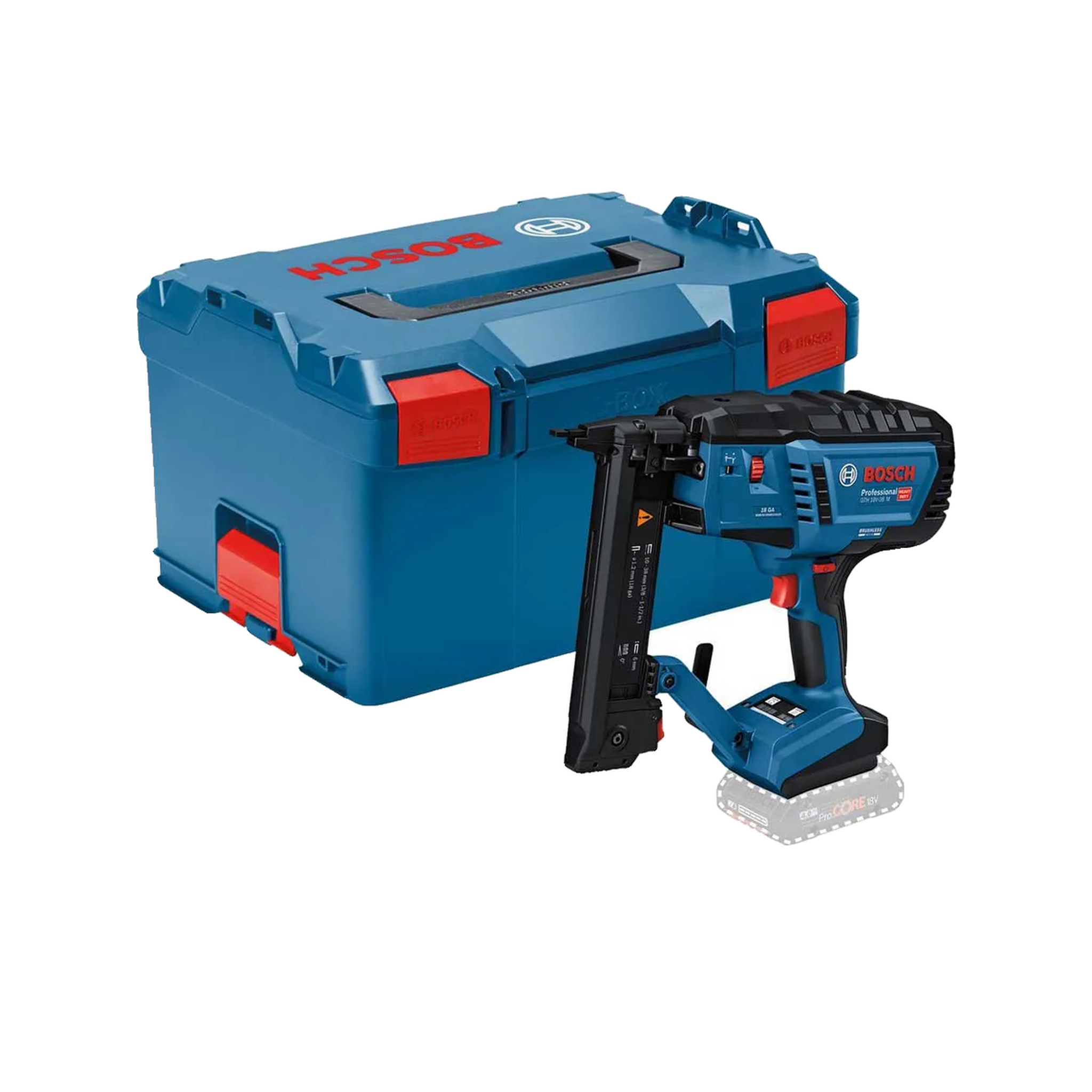 Voir la diapositive 2 : BOSCH Agrafeuse sans fil bosch gth 18v-38 m moteur sans balais