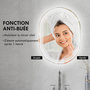 Voir la diapositive 6 : KLEANKIN Miroir LED mural de salle de bain - 50L x 70H cm - luminosité réglable 3 couleurs - interrupteur tactile - système antibué