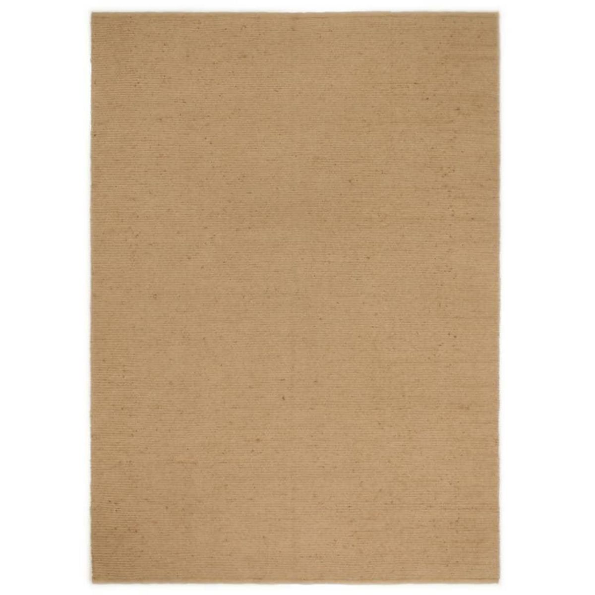 VIDAXL Tapis a poils boucles fait a la main 160x230 cm Jute et coton